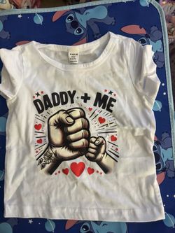 Shein Baby 'Daddy + Me' Graphic Tee Size 9-12M