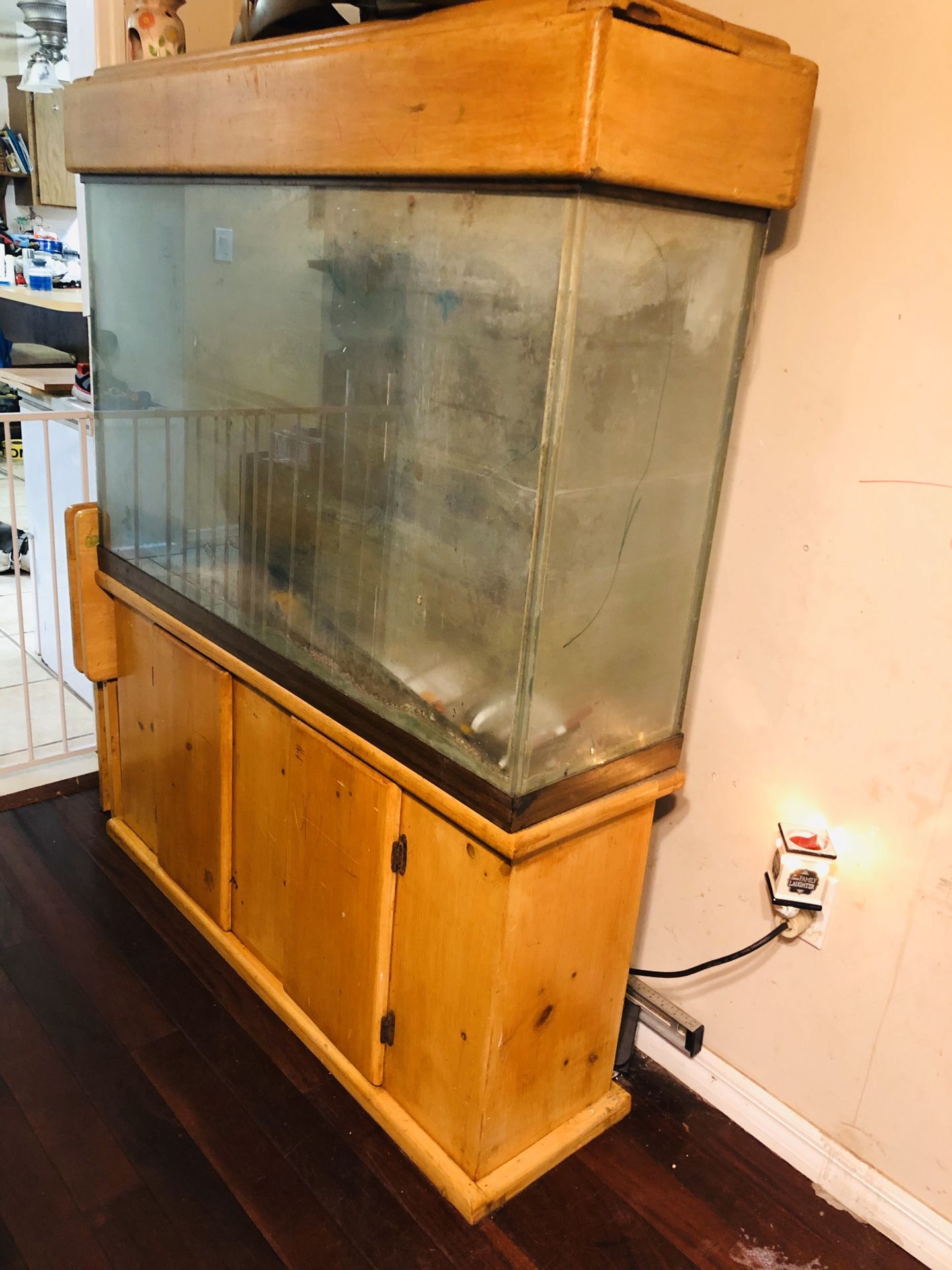 Huge fish tank with stand and lid wfdjnjc.com