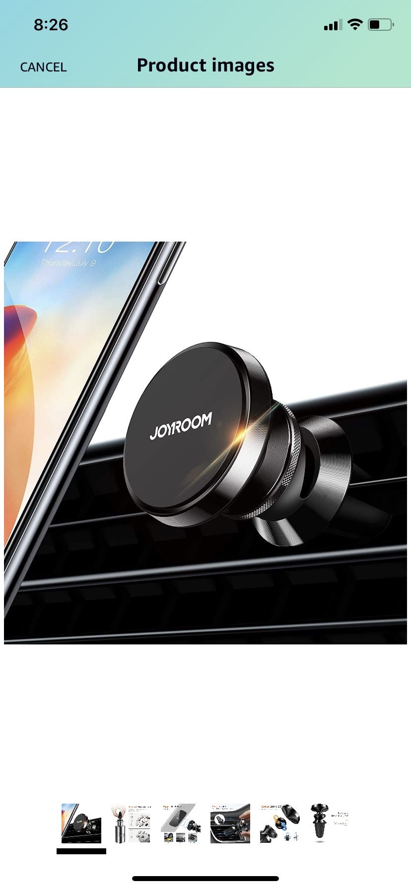 Phone Holder for Car [6 Strong Magnets] Joyroom Air Vent Car Phone Mount, 360 Adjustable Phone Car Holder, Universal Cell Phone Stand for Car Fit for