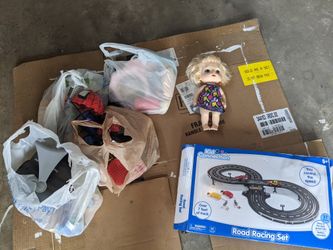 Bags full of girls/neutral toys

My daughters outgrew these toys 10 bucks or trade takes them. Get them out of my house thanks.