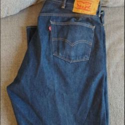 Men's Blue 501 Levis Jeans 48 X 29 Levi 501's 