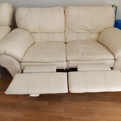 Leather Recliner Sofa. Love Seat