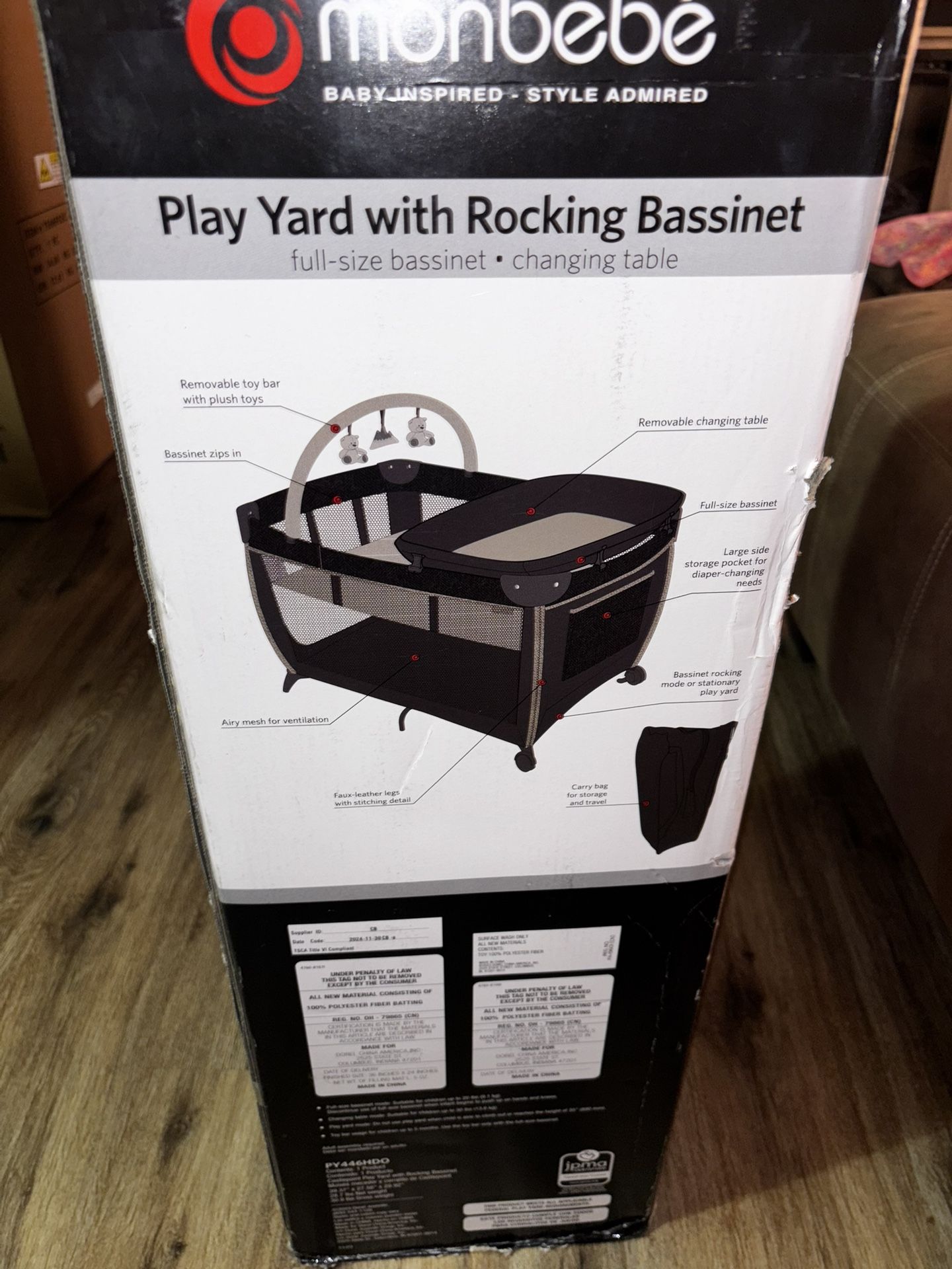 play pin / bassinet 3 in 1