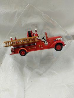 Hallmark Fire Truck Ornaments 
