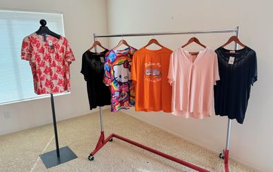 * 6 Shirts Tops Blouses 3x Plus Size Brand New! Women's