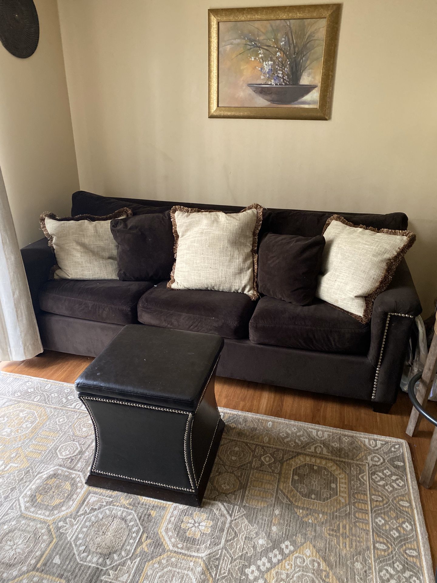 Sofa and End Table