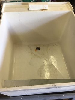 Utility sink and cabinet