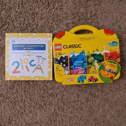 Lego Bricks + Alphabet Construction Activity