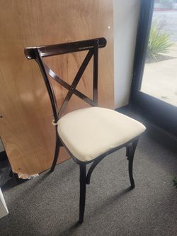 Cross Back Chair (Metal)
