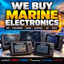 Marine GPS & Fishfinders – Garmin Simrad Lowrance used