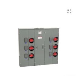 MP86200, Meter Pack 200 Amp, 1 Phase, Ringed, No Bypass, 4 Jaw, 6 Socket, OH, UG