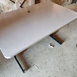 Desk With Water Damage 