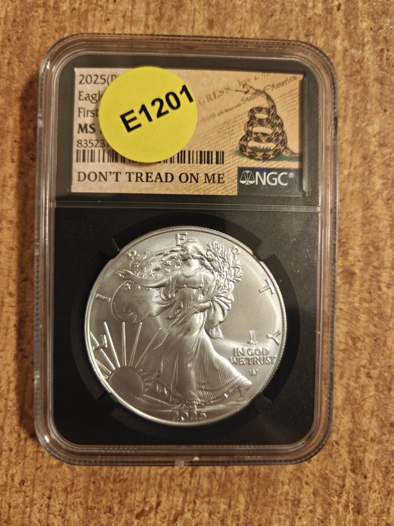 Silver Eagle 2025 Don't Tread On Me MS70 First Releases