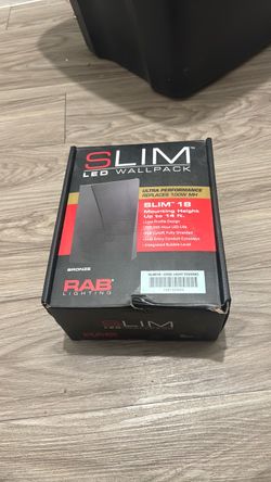 RAB Lighting SLIM 18 LED Wallpack Bronze 5000K