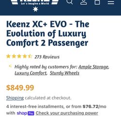 Keenz XC+ EVO - The Evolution of Luxury Comfort 4 Passenger