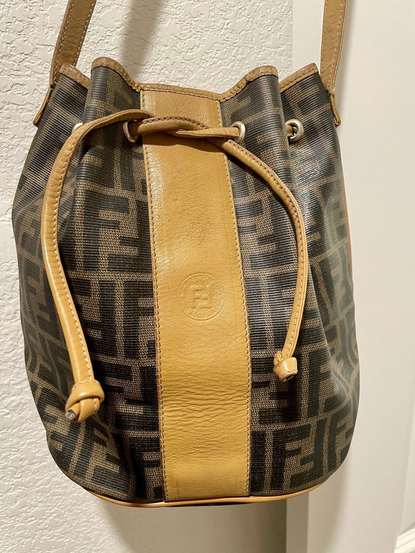 Fendi  Bucket Bag Brown Leather