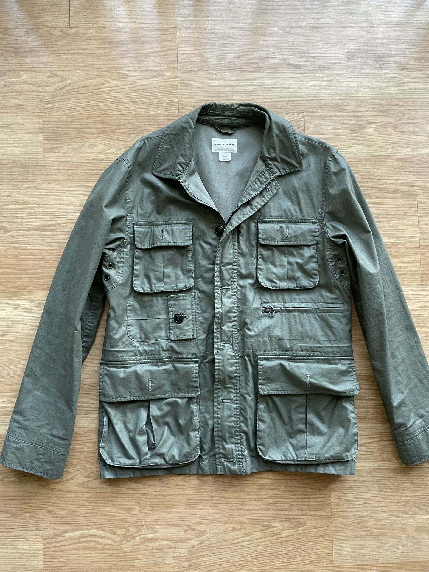 Man's Jacket - CLUB MONACO - M-size - M-size - Waxed Cotton - Good condition - Works and looks perfect - If the listing is up and you can see it, that