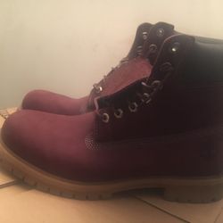 Burgundy Timberland Boots Sz11