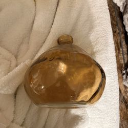 Artisan-Crafted in Recycled Glass Askew Balloon Vase-Spain