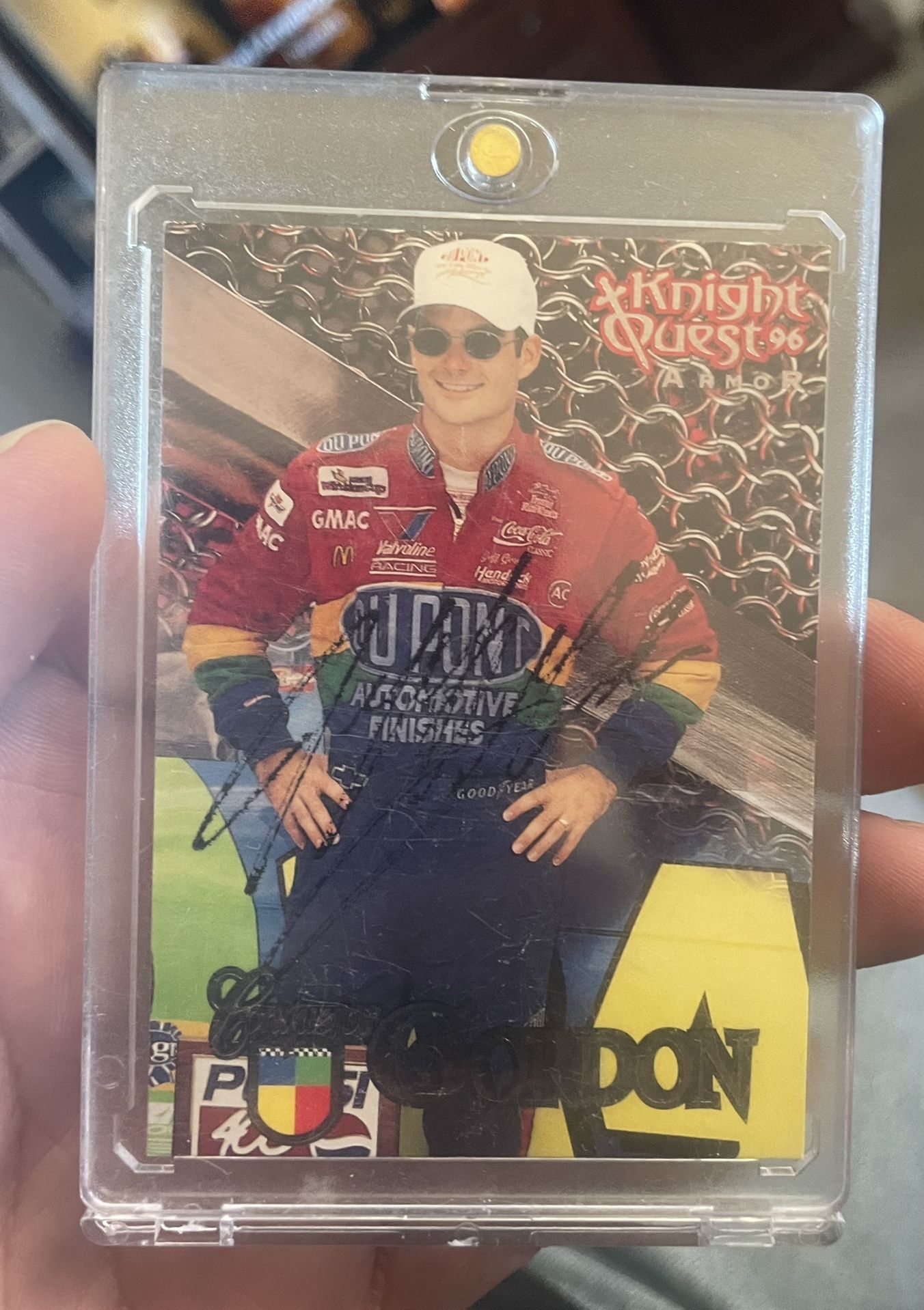 Jeff Gordon On Card Auto 