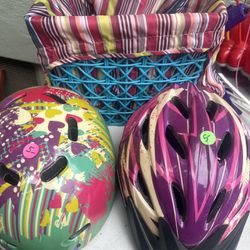 Bike Helmets And Basket