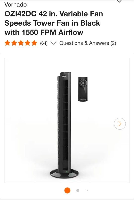 Vornado Oscillating Tower Fan