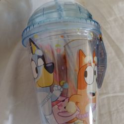 Bluey Tumbler W/candy Stickers-NEW!