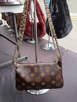 Brown flower bag