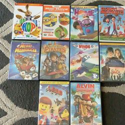 10 BRAND NEW Kids DVD’s