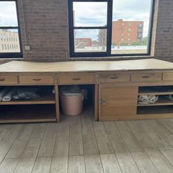 12ft x 5ft Custom Cutting Table With Storage