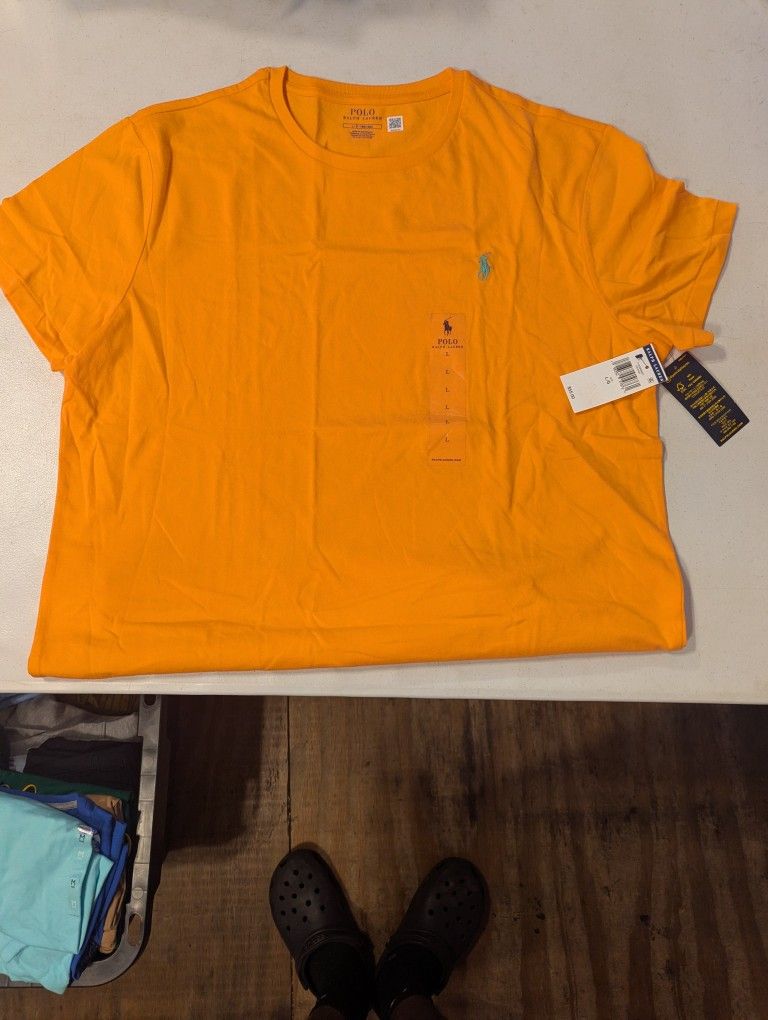 New men's polo Large short sleeve shirt