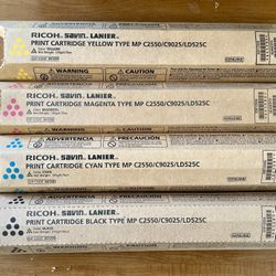 Genuine Ricoh type MP C2550/C9025/LD525C Print Cartridges