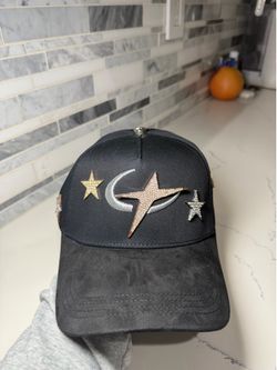 Barbas Hats X CT “ CT Galaxy” Star Embellished Black Baseball Cap