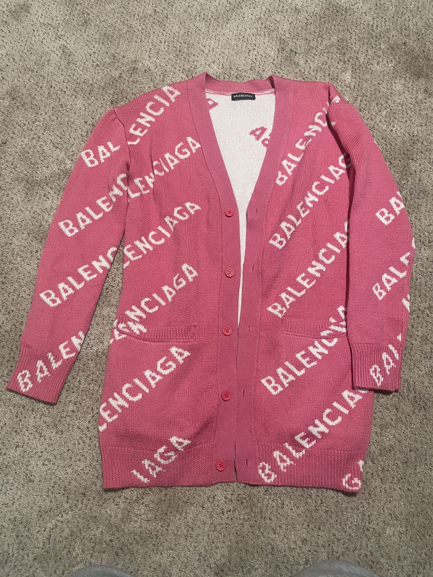 Balenciaga Pink Women's Cardigan