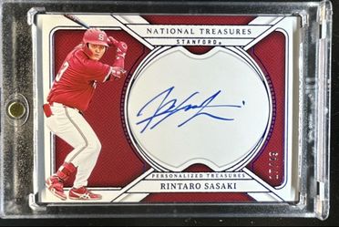 Rintaro Sasaki National Treasures Auto Card