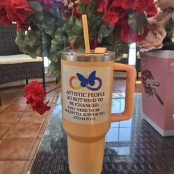 40oz Tumbler,new.Autism Awareness Tumbler