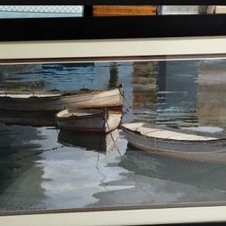 ROMEOU POCH ARTWORK FRAMED - MATTED PRINT 35"×22" 