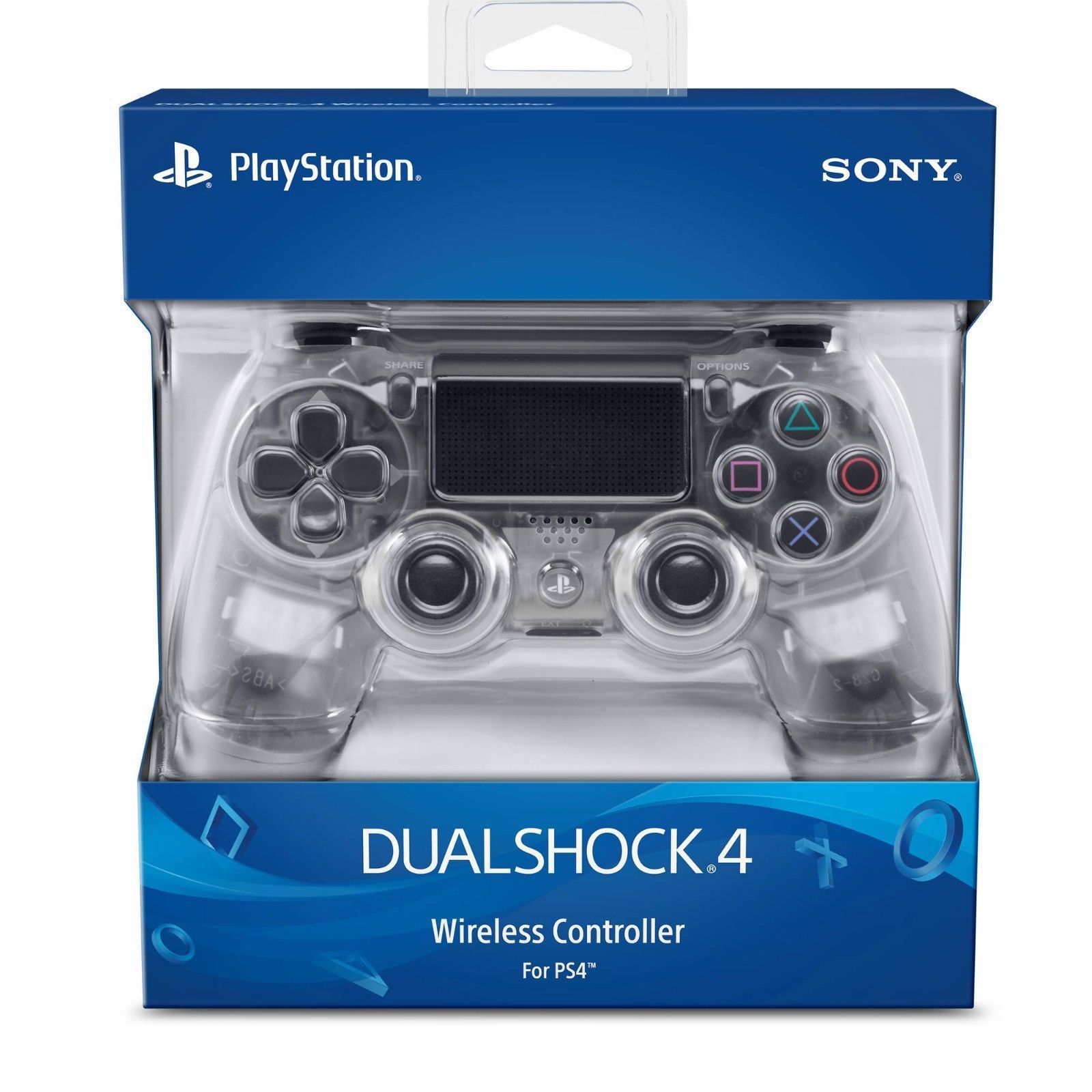 PLAYSTATION 4 PS4 DUALSHOCK 4 WIRELESS CONTROLLER CLEAR