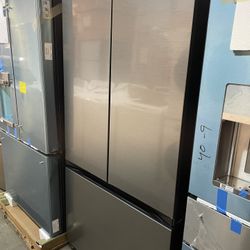 ❄️ NEW Samsung 27 cu.ft 3-Door French Door Counter Depth Smart Refrigerator Fingerprint Resistant SS