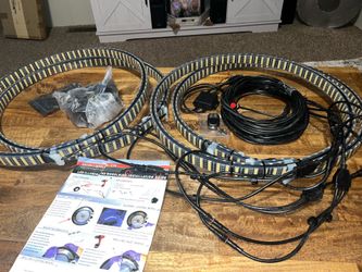 LED illuminated wheel rings
