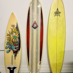 3 Surfboards For Sale $600 OBO