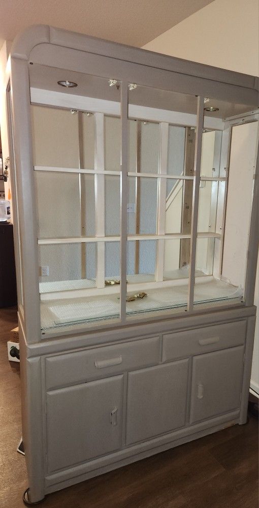 Teakwood China Cabinet 