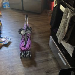 Very nice purple little girl stroller