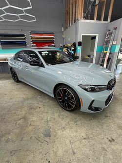 BMW window tint and vinyl wrap