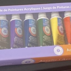 Acrylic Paint Set 12 Pc Metallic 