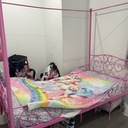 Pink Princess Twin Bed