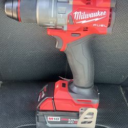 Milwaukee M18 Fuel Brushless Hammer Drill With 5.0ah Battery 