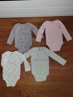 24 Months Carter's Long Sleeve Onesies For Toddler Girls
