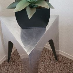 Chrome Decorative Accent Table