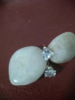 STERLING SILVER EARRINGS WITH ZIRCONIA